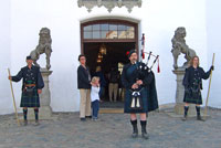 Als Piper auf Schloss Glücksburg